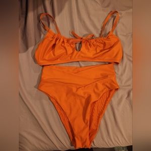 Aerie orange swim set